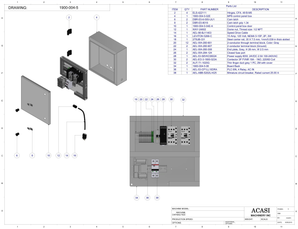 Bottle Reject System - Model 1900-002 V1.1 Parts