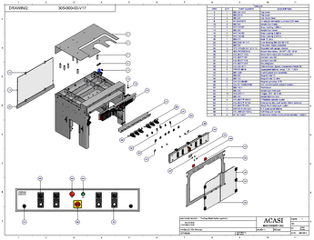 Automatic inline bottle cap tightener machine, Model - Trucap, Assy 305-000-03-V17, by Acasi Machinery Inc.