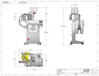 Automatic inline bottle capping machine with bowl cap sorter, model CAI-X-Cent, by Acasi Machinery Inc.