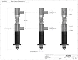 Automatic inline pressure overflow bottle filler machine, low viscosity, 1.250 in nozzle dimensions, by Acasi Machinery Inc.