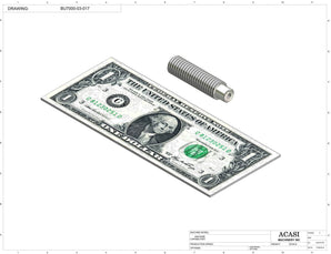 Automatic plastic and metal bottle unscrambler machine with 48 inches bowl, model BU7100, Part BU7000-03-017, by Acasi Machinery Inc.