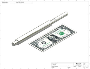 Automatic plastic and metal bottle unscrambler machine with 48 inches bowl, model BU7100, Part BU7000-03-031, by Acasi Machinery Inc.
