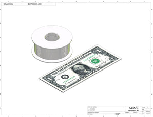Automatic plastic and metal bottle unscrambler machine with 48 inches bowl, model BU7100, Part BU7000-03-039, by Acasi Machinery Inc.