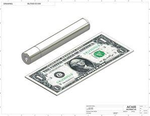 Automatic plastic and metal bottle unscrambler machine with 48 inches bowl, model BU7100, Part BU7000-03-059, by Acasi Machinery Inc.