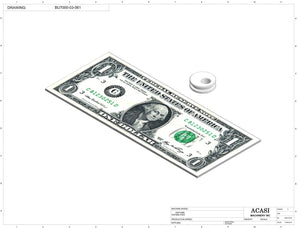 Automatic plastic and metal bottle unscrambler machine with 48 inches bowl, model BU7100, Part BU7000-03-061, by Acasi Machinery Inc.