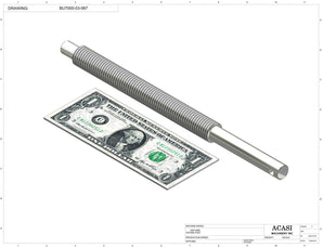 Automatic plastic and metal bottle unscrambler machine with 48 inches bowl, model BU7100, Part BU7000-03-067, by Acasi Machinery Inc.