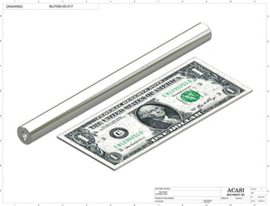 Automatic plastic and metal bottle unscrambler machine with 48 inches bowl, model BU7100, Part BU7000-05-017, by Acasi Machinery Inc.