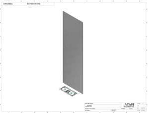 Automatic plastic and metal bottle unscrambler machine with 48 inches bowl, model BU7100, Part BU7000-05-059, by Acasi Machinery Inc.