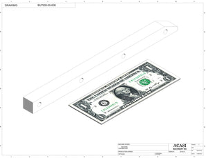 Automatic plastic and metal bottle unscrambler machine with 48 inches bowl, model BU7100, Part BU7000-09-008, by Acasi Machinery Inc.