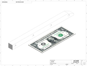 Automatic plastic and metal bottle unscrambler machine with 48 inches bowl, model BU7100, Part BU7000-09-009, by Acasi Machinery Inc.