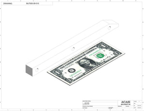 Automatic plastic and metal bottle unscrambler machine with 48 inches bowl, model BU7100, Part BU7000-09-010, by Acasi Machinery Inc.