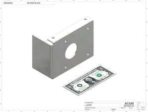 Automatic plastic and metal bottle unscrambler machine with 48 inches bowl, model BU7100, Part BU7000-09-030, by Acasi Machinery Inc.