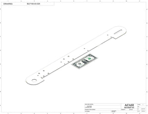 Automatic plastic and metal bottle unscrambler machine with 48 inches bowl, model BU7100, Part BU7100-03-025, by Acasi Machinery Inc.
