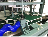 Automatic pressure overflow rotary filler machine, model RF-48-18-BL, by Acasi Machinery Inc., front view.