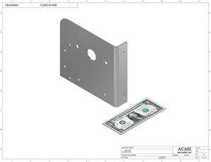 Automatic  variable speed power straight, curve and custom bottle sanitary conveyor, Part CV200-04-008,by Acasi Machinery Inc.,