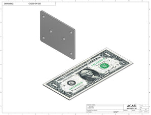 Automatic  variable speed power straight, curve and custom bottle sanitary conveyor, Part CV200-04-020 by Acasi Machinery Inc.,