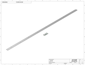 Automatic  variable speed power straight, curve and custom bottle sanitary conveyor, Parts CV200-04-028  by Acasi Machinery Inc.,