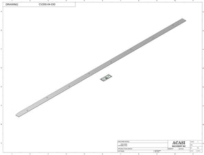 Automatic  variable speed power straight, curve and custom bottle sanitary conveyor, Parts CV200-04-030  by Acasi Machinery Inc.,