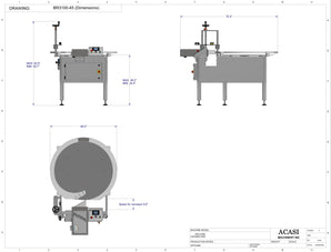 Bottle Reject Model BR3100-45 - Drawings
