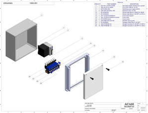 Bottle reject system, model 1900-002, Assy 1900-091, by Acasi Machinery Inc.