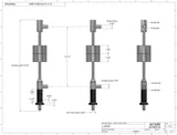 Automatic inline pressure overflow bottle filler machine, low viscosity, 0.625 in nozzle dimensions, by Acasi Machinery Inc.