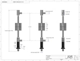 Automatic inline pressure overflow bottle filler machine, low viscosity, 0.750 in nozzle dimensions, by Acasi Machinery Inc.