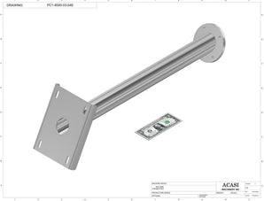 T Cork Push Capper, model - PC1-8000, Part PC1-8000-03-04E, by Acasi Machinery Inc.