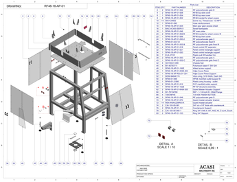 Rotary Pressure Overflow Filler RF48-18| Tube Structure By Acasi Machinery