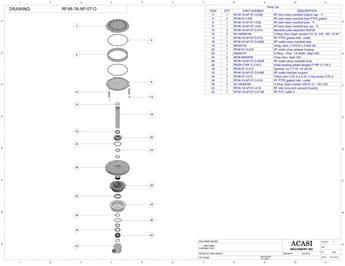 Rotary Pressure Overflow Filler RF48-18| Manifold Outlet Product By Acasi Machinery