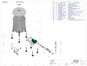 Rotary Pressure Overflow Filler RF48-18| Tank And Pump By Acasi Machinery
