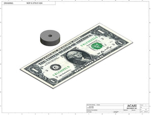 Overflow Nozzle Part NOF-0.375-01-024-1.75"