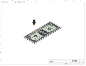 Component 0.125 NPT Bronze Mufler