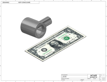 Automatic inline pressure overflow bottle filler machine, low viscosity, Assy NOF-COM-02-004E, by Acasi Machinery Inc.