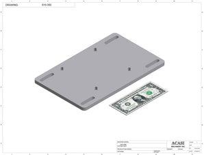 Automatic inline 8 pistons filler machine high-precision, electrically-driven ball screw movement, high viscocity liquid products, Part  610-350, by Acasi Machinery Inc.
