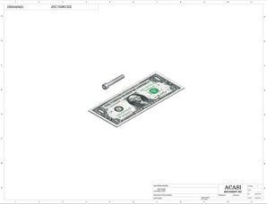 Automatic inline piston filler machine model - MiniPiston 1 SH, Component 25C150KCSS, by Acasi Machinery Inc.