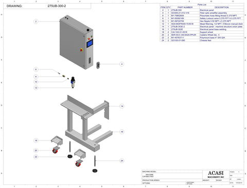 Gear Pump Filler - Model TruPump-275UB | Electric Panel Touch