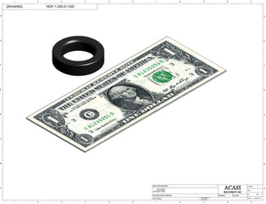 Automatic inline pressure overflow bottle filler machine, low viscosity, Part NOF-1.250-01-020, by Acasi Machinery Inc.