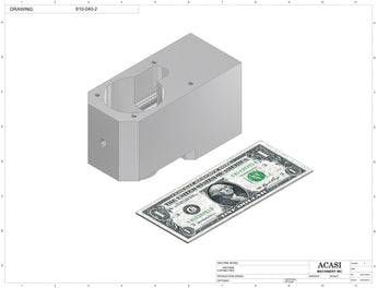 Automatic inline 8 pistons filler machine high-precision, electrically-driven ball screw movement, high viscocity liquid products, Part 610-040-2, by Acasi Machinery Inc.