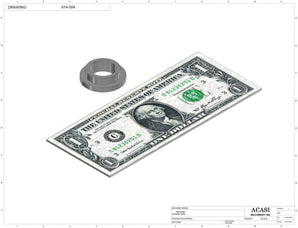 Automatic inline 1SH miniature pistons filler machine, gating cylinders to automatically control handling of the bottles, high viscocity liquid products, model Minipiston, Assy 614-504, by Acasi Machinery Inc.