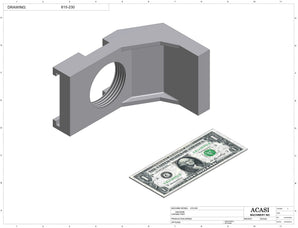 Automatic inline 8 pistons filler machine high-precision, electrically-driven ball screw movement, high viscocity liquid products, Part 615-230, by Acasi Machinery Inc.
