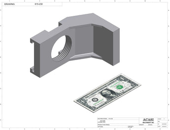 Automatic inline 8 pistons filler machine high-precision, electrically-driven ball screw movement, high viscocity liquid products, Part 615-230, by Acasi Machinery Inc.