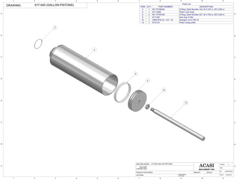 Automatic inline 4 pistons filler machine high-precision, electrically-driven ball screw movement, high viscocity liquid products, Assy 617-000, by Acasi Machinery Inc.