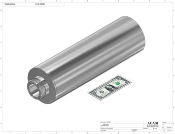 5.250in piston assy assembly for automatic inline 4 pistons filler machine high-precision 617-320E, by Acasi Machinery Inc.