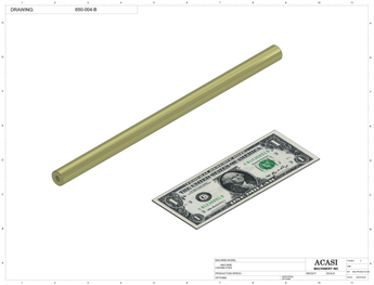 Miniature Piston Filler Part 650-004-B By Acasi Machinery