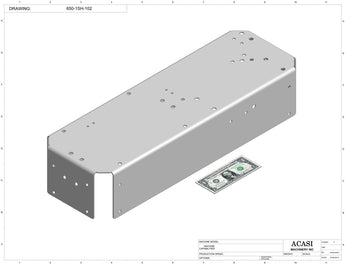 Automatic inline miniature piston filler machine, Part 650-1SH-102 by Acasi Machinery Inc.