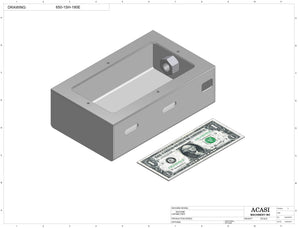 Automatic inline miniature piston filler machine, Part 650-1SH-180E by Acasi Machinery Inc.