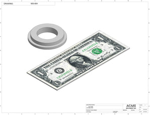 Automatic inline 1SH miniature pistons filler machine, gating cylinders to automatically control handling of the bottles, high viscocity liquid products, model Minipiston, Assy 650-804, by Acasi Machinery Inc.