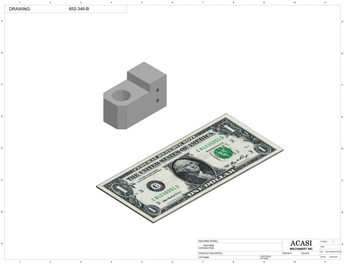 Miniature Piston Filler Part 652-346-B By Acasi Machinery