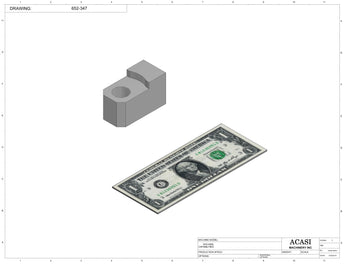 Miniature Piston Filler Part 652-347 By Acasi Machinery