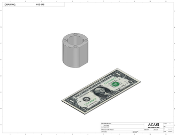 Miniature Piston Filler Part 652-348 By Acasi Machinery